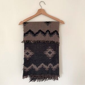 Wilfred Diamond Mosaic Wool Blanket Scarf